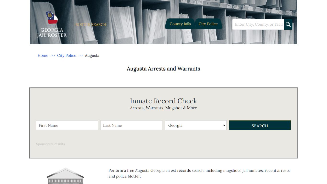 Augusta Arrests and Warrants | Georgia Jail Inmate Search