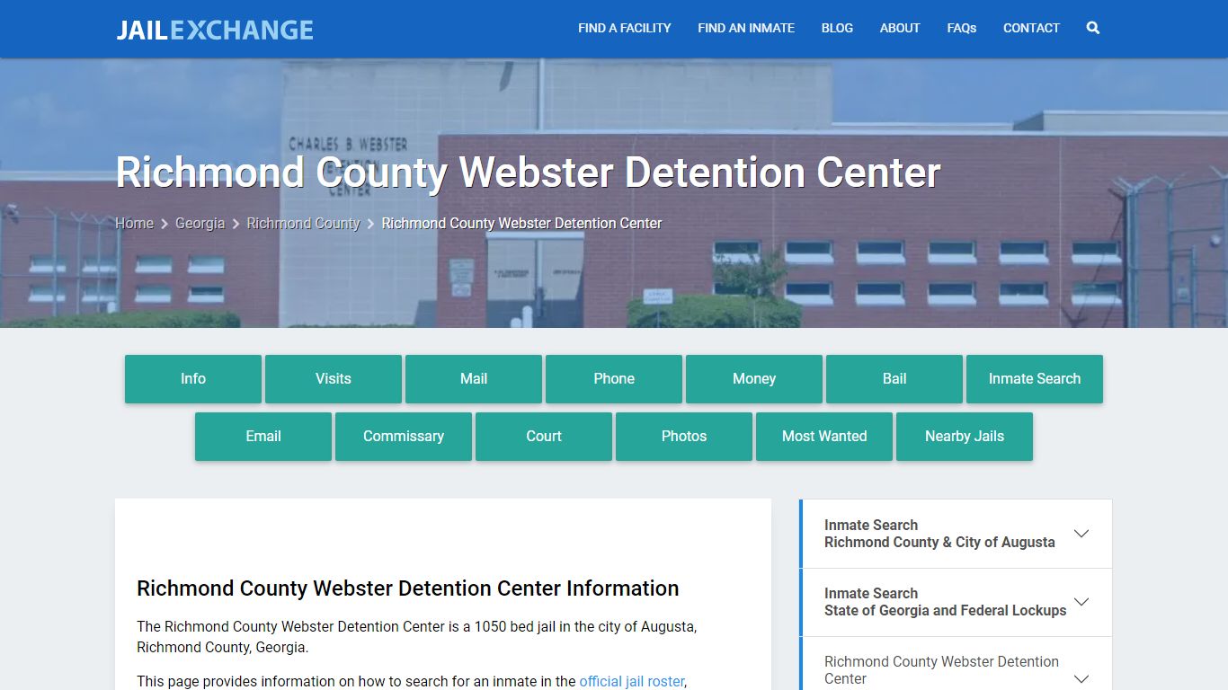 Richmond County Webster Detention Center - Jail Exchange